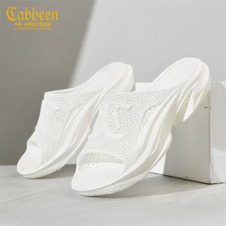 Cabbeen/卡宾男士外穿拖鞋新款夏季户外防滑耐磨厚底休闲凉拖鞋子商品大图