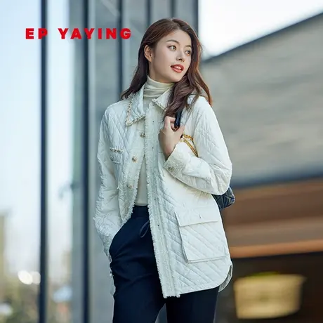 [小香风]EP雅莹女装 通勤收腰大口袋棉服外套 商场同款M207A图片