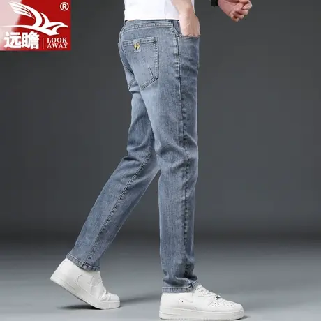夏天牛仔裤男夏季薄款直筒修身长裤爆款2023新款潮牌男士休闲裤子图片