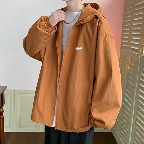 日系cityboy开衫休闲秋季夹克男潮牌ins登山服户外冲锋衣连帽外套商品大图