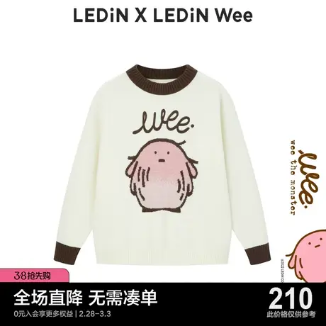 【Wee联名系列】乐町套头毛衣女2022秋季新款上衣针织衫C1EEC4301图片