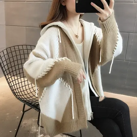 毛衣2023年新款女装秋冬季秋款秋装女士针织开衫宽松百搭外穿爆款图片