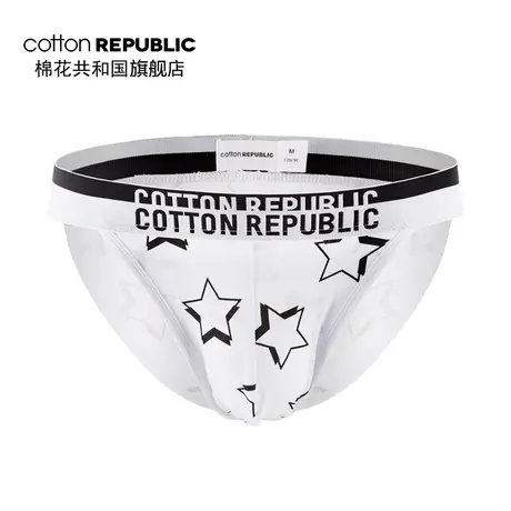 Cotton Republic/棉花共和国男士吞架内裤棉质情侣款三角性感中腰商品大图