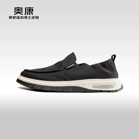 Aokang奥康2024春季新款时尚百搭健步鞋男飞织运动透气软底单鞋商品大图