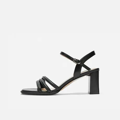 Nine West/玖熙2025年夏季新款高跟凉鞋女方头条带粗跟时装凉鞋女图片