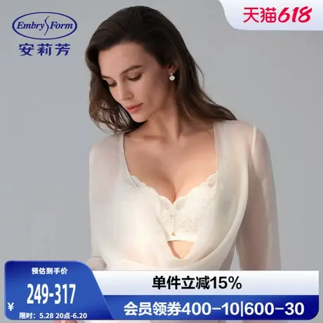 【繁星玫瑰舒挺杯】安莉芳蕾丝文胸女小胸聚拢无钢圈内衣EBW1007商品大图