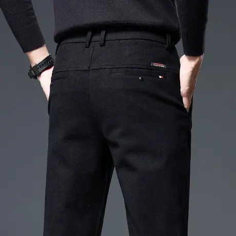 春秋款中年爸爸装商务正装直筒西裤2023新款秋季男士高端休闲裤子商品大图