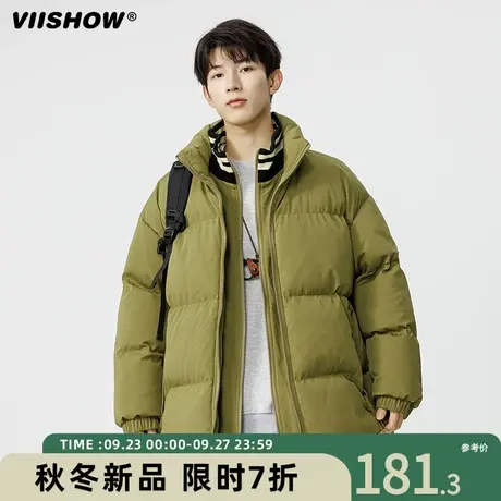 VIISHOW棉服男士冬季2023新款工装冲锋棉衣外套潮牌加厚棉袄冬装商品大图