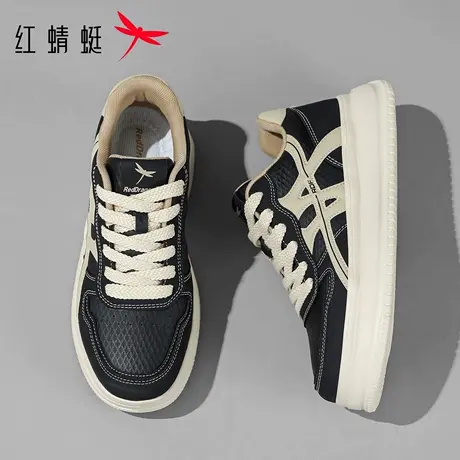 红蜻蜓男鞋秋季新款经典复古板鞋厚底增高拼色休闲鞋耐磨运动鞋子商品大图