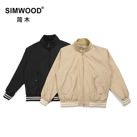 Simwood简木男装【宽松版型】哈林顿立领棒球服特氟龙三防夹克男图片