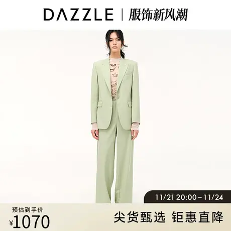 DAZZLE地素奥莱 春季精纺羊毛chic小西装西服外套女图片