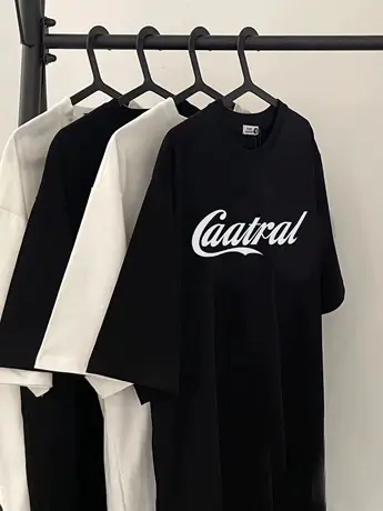 黑色正肩短袖T恤女夏季情侣基础款内搭学院打底体恤宽松上衣ins潮商品大图