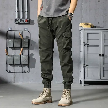 男裤夏季薄款工装裤子男款工装长裤男百搭男士潮流休闲裤潮流宽松商品大图