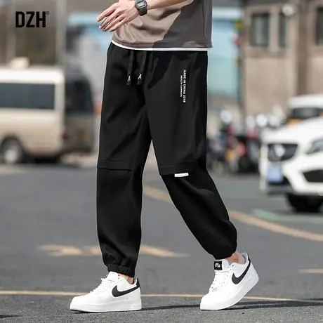 男士冰丝休闲裤男夏季束脚裤子男款休闲百搭速干裤夏裤薄款长裤男商品大图