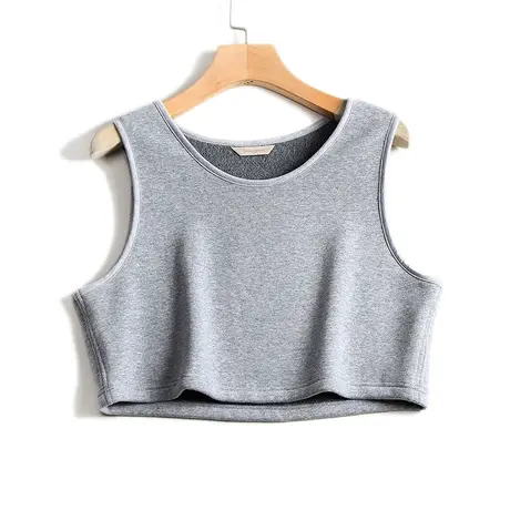 护胸护背短背心胸部保暖加绒加厚男士内穿短款内衣男防胸口冷冬季商品大图