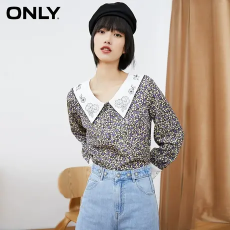 ONLY奥莱夏季宽松时尚碎花衬衫女商品大图
