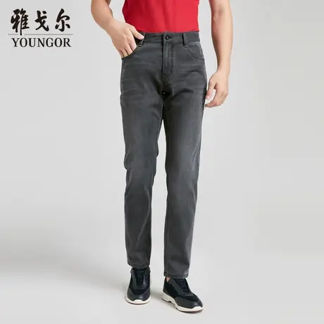 雅戈尔 商场同款官方商务男深灰休闲系列牛仔裤YCXZ330474CWY商品大图