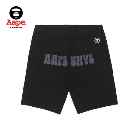 Aape旗舰店男装春夏猿颜徽章字母刺绣暗纹猿颜宽松短裤6996XXK商品大图