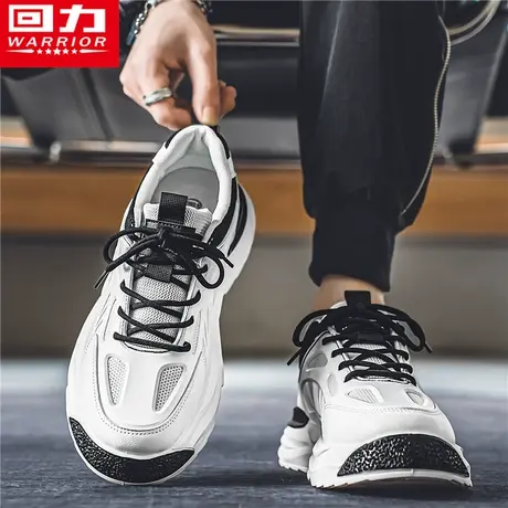 回力男鞋春季2024新款厚底增高网面透气小白学生运动休闲老爹潮鞋图片