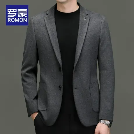 罗蒙春秋2024新款西装男休闲正装西服秋季高级感单西外套男装上衣图片