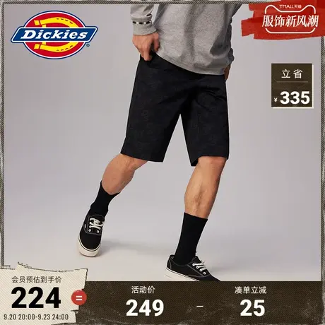 Dickies商场同款 23春夏新款工装灵感 logo满身印休闲短裤商品大图