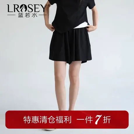 蓝若水大码女装2025夏装新款胖mm休闲宽松运动风短裤显瘦百搭裤子图片