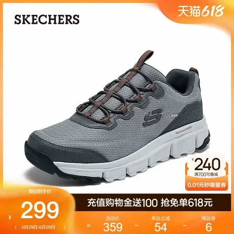 Skechers斯凯奇夏季男鞋复古户外鞋厚底增高舒适百搭运动休闲鞋商品大图
