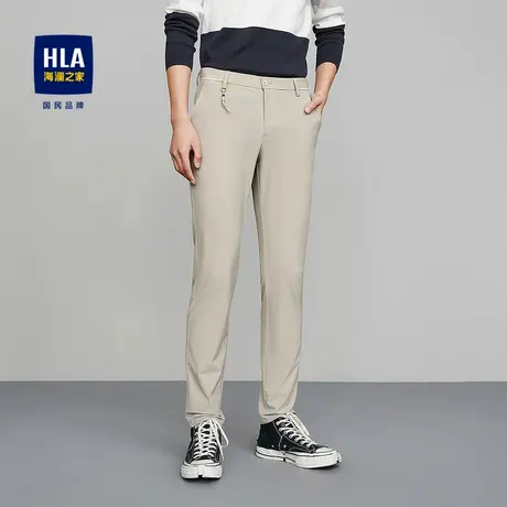 HLA/海澜之家春秋季时尚轻薄款休闲裤商务水洗弹力直筒裤子男士款商品大图