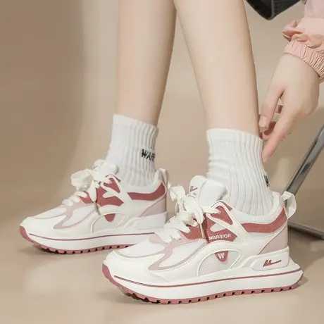 Warrior/回力女鞋2025新款秋冬季休闲运动鞋学生小白鞋厚底老爹鞋商品大图
