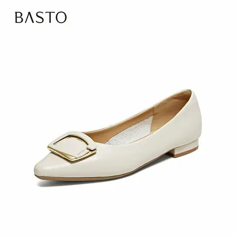 百思图2026春季新款简约时尚通勤尖头浅口女单鞋K5951AQ6商品大图