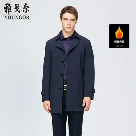 雅戈尔奥莱 男装风衣秋英伦风加厚夹克外套男商务休闲外套男商品大图