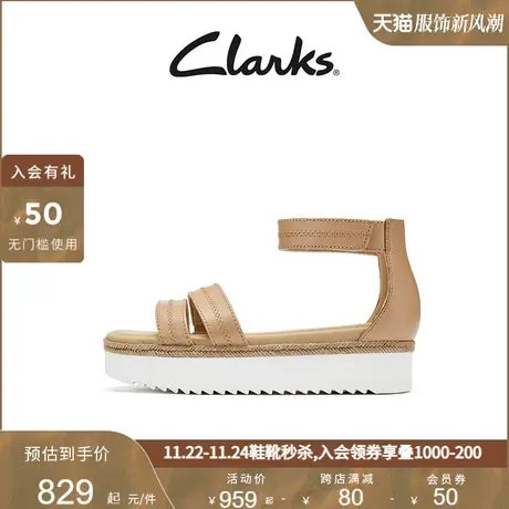 Clarks其乐女士夏季厚底时装凉鞋时尚优雅罗马鞋女商品大图