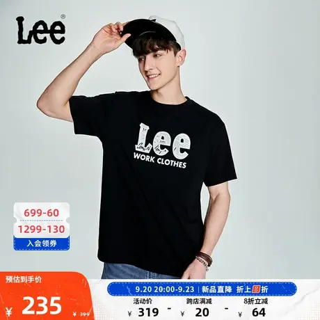 Lee商场同款23新品舒适印花男短袖T恤多色高街潮LMT0045293RX图片