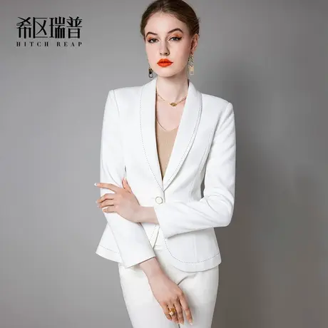 希区瑞普高端小香风外套女秋冬新款气质修身短款时尚职业西装上衣商品大图
