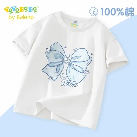 班尼路童装YBB系列女童短袖t恤夏季儿童薄款纯棉半袖女孩洋气体恤商品大图