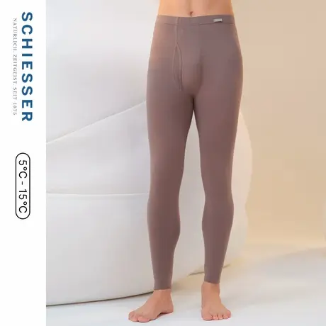 SCHIESSER舒雅新品S2系列男士舒美棉软糯亲肤3A抗菌抑菌保暖长裤商品大图