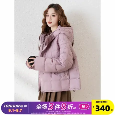 唐狮2024新款羽绒服女冬季韩版黑色90绒鸭绒外套今年流行爆款cq商品大图