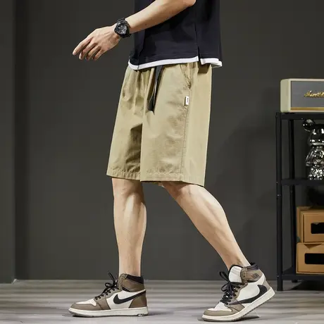 唐狮2023年夏季新款潮牌休闲中短裤男宽松韩版直筒显瘦五分裤薄款图片
