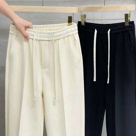 美式条绒裤子男裤秋冬季直筒宽松潮牌垂感运动卫裤男士休闲裤长裤商品大图