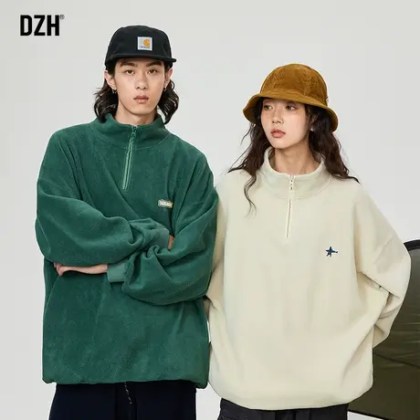 情侣冬季加绒加厚卫衣男士摇粒绒打底衫2024新款男生外套上衣秋冬商品大图