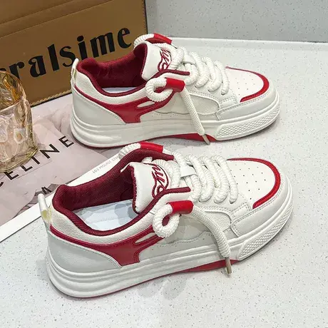 时尚小白鞋女2023年夏季新款爆款百搭舒适学生休闲运动跑步板鞋女商品大图