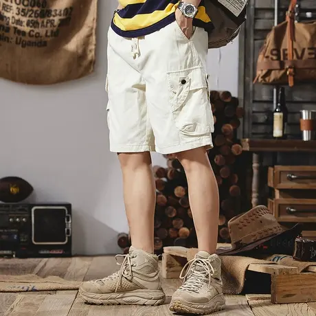 Modi Nick/摩帝尼克百搭中性风短裤男士直筒休闲夏宽松潮流五分裤商品大图