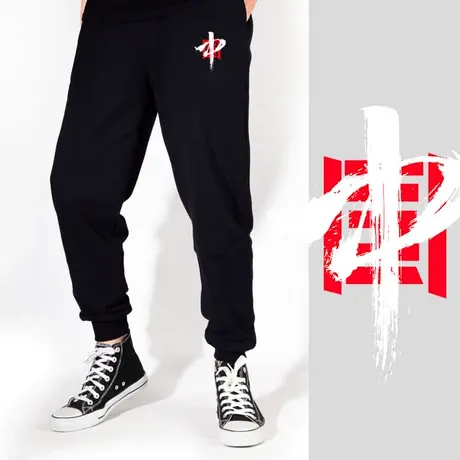 秀洛国潮2021新款我爱中国休闲裤卫裤子男士运动裤长裤束脚春秋季图片