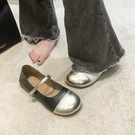 玛丽珍女鞋2023新款夏季平底晚晚风温柔鞋仙女配裙子浅口法式单鞋商品大图