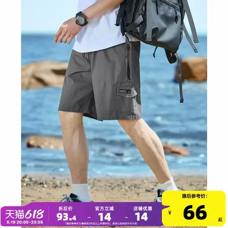 唐狮2024夏季新款休闲短裤男百搭工装裤宽松运动直筒五分裤中裤潮商品大图