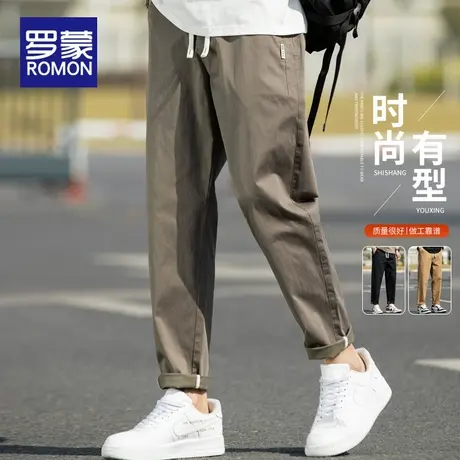 罗蒙冰丝直筒西裤男夏季薄款2025年新款男士休闲裤宽松透气长裤子商品大图