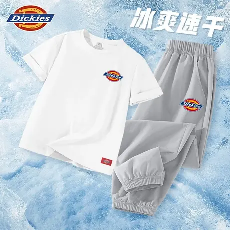 Dickies童装男童夏装套装男孩2025新款短袖T恤儿童速干两件套薄A商品大图