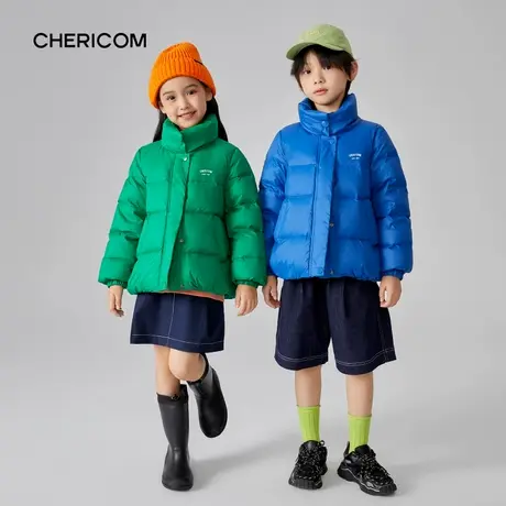 千仞岗冬季童装羽绒服休闲保暖立领短款面包服I图片