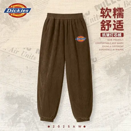 Dickies童装男童加绒裤子男孩秋冬款灯芯绒长裤儿童秋季运动卫裤A商品大图