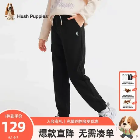 暇步士童装女童长裤秋季新款大童舒适休闲针织长裤儿童宽松运动裤图片